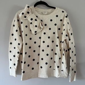 Kate Spade Deco Dot Bow Sweatshirt Size XS